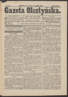 Gazeta Olsztyńska, 1913, nr 98