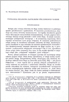 Typologia katolików południowej Warmii