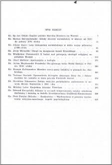 Studia Warmińskie T. 2 (1965) - spis treści