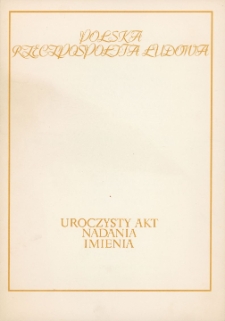 Uroczysty akt nadania imienia