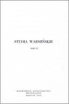Studia Warmińskie T. 6 (1969) - cały numer
