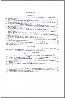 Studia Warmińskie T. 6 (1969) - spis treści