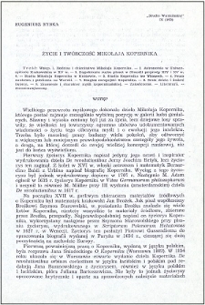 Życie i twórczość Mikołaja Kopernika