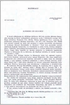 Kopernik czy Sculteti?