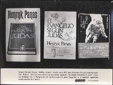 [Okładki przetłumaczonej książki Henryka Panasa - "Według Judasza"]