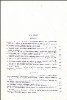Studia Warmińskie Tom 11 (1974) - spis treści