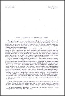 Mikołaj Kopernik : życie i działalność