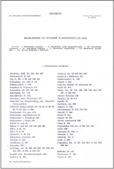 Skorowidze do "Studiów Warmińskich" 11 (1974)