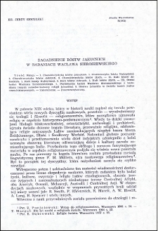 Zagadnienie bóstw jakuckich w badaniach Wacława Sieroszewskigo