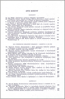 Studia Warmińskie Tom 12 (1975) - spis treści