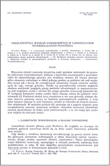 Problematyka wyznań ufnościowych w lamentacjach indywidualnych Psałterza