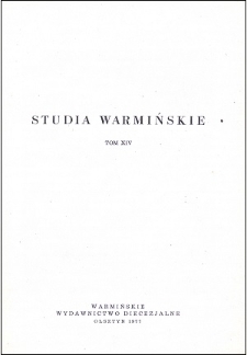Studia Warmińskie T. 14 (1977) - cały numer