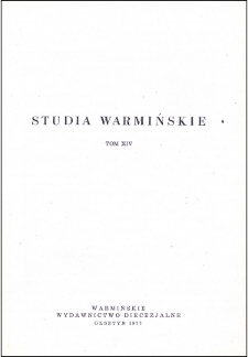 Studia Warmińskie T. 14 (1977) - cały numer
