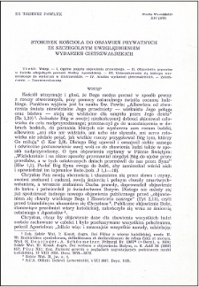 Stosunek Kościoła do objawień prywatnych ze szczególnym uwzględnieniem wydarzeń gietrzwałdzkich