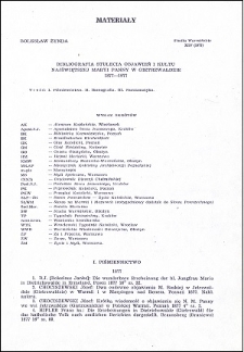 Bibliografia Stulecia Objawień i kultu Najświętszej Maryi Panny w Gietrzwałdzie 1877-1977