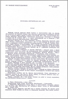 Wystawa "Gietrzwałd 1877-1977"