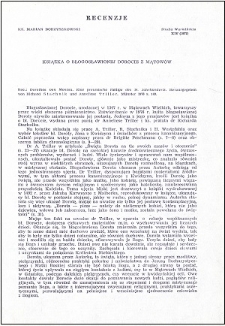 Książka o błogosławionej Dorocie z Mątowów : [recenzja]