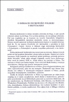 O dziejach duchowości polskiej i krzyżackiej