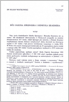 Bóg Jakuba Sprengera i Henryka Kraemera
