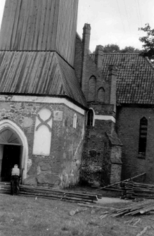 [Prace budowlane przy kościele w Purdzie. 1]