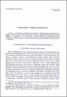 Charyzmat i norma kanoniczna