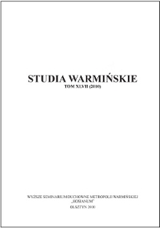 Studia Warmińskie T. 47 (2010) - cały numer