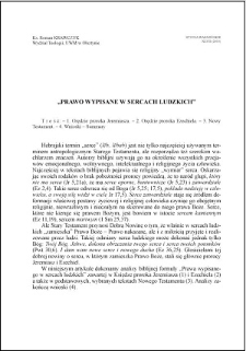 "Prawo wypisane w sercach ludzkich"