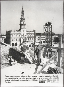 [Prace przy rewaloryzacji Zamościa]