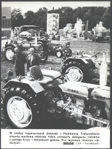 [Wystawa maszyn rolniczych z okazji Dożynek Centralnych w Piotrkowie Trybunalskim]