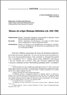 Glossa do enigm biskupa Aldhema (ok. 639-709)