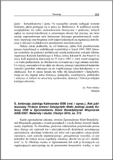 Ks. Bogdan Wiktor Matysiak, Obraz świata, bóstwa i człowieka w kulturze starożytnej Mezopotamii oraz Egiptu : [recenzja]