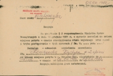 Zezwolenie na zmianę miejsca pobytu w czasie obowiązywania stanu wojennego 1982