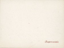 Zaproszenie na Dzień Działacza Kultury 1974