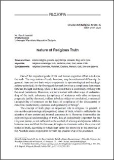 Nature of religious truth