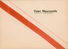 Zaproszenie na obchody Dnia Nauczyciela 1973