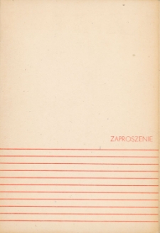 Zaproszenie na uroczyste spotkanie z władzami polityczno-administarcyjnymi 1973