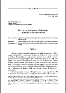 Obrzęd egzorcyzmu większego źródłem przepowiadania