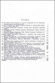 Studia Warmińskie T. 18 (1981) - spis treści