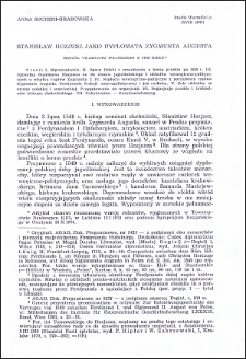Stanisław Hozjusz jako dyplomata Zygmunta Augusta : wokół traktatu praskiego z 1549 roku