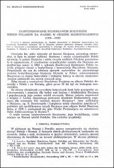 Zainteresowanie Stanisławem Hozjuszem wśród Polaków na Warmii w okresie międzywojennym (1920-1939)