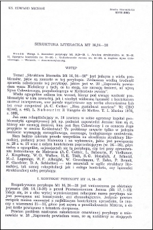 Struktura literacka Mt 16,24-28