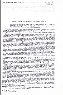 Trzeci tom "Encyklopedii Katolickiej" : [recenzja]