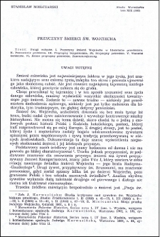 Przyczyny śmierci św. Wojciecha