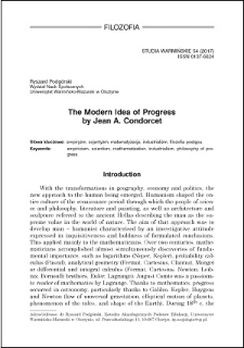 The modern idea of progress by Jean A. Condorcet
