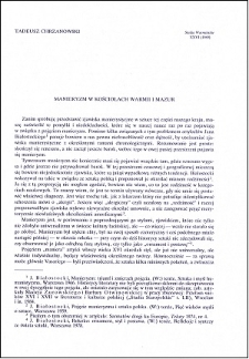 Manieryzm w kościołach Warmii i Mazur