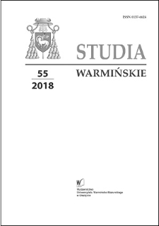Studia Warmińskie T. 55 (2018) - cały numer