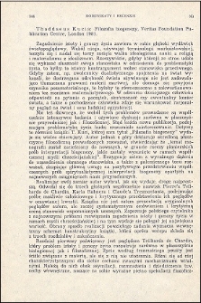 Thaddaeus Kucia: Filozofia biogenezy : [recenzja]