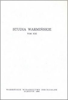 Studia Warmińskie T. 29 (1992) - cały numer