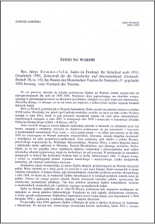 Żydzi na Warmii : [recenzja]
