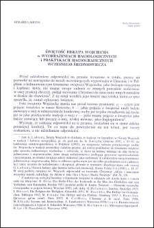 Świętość biskupa Wojciecha w wyobrażeniach hagiologicznych i praktykach hagiograficznych wczesnego średniowiecza